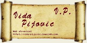 Vida Pijović vizit kartica